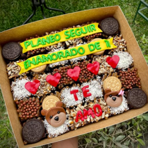Combo brownies San Valentin